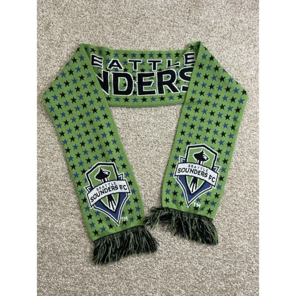Seattle Sounders 2016 Unisex Winter Fringed Knit Scarf Made in‎ Polonia